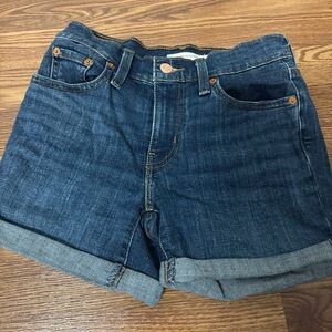 Levi's Dark Blue Jean Shorts